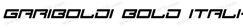 gariboldi bold itali字体转换